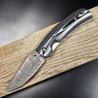 Нож складной Сибиряк из дамасской стали